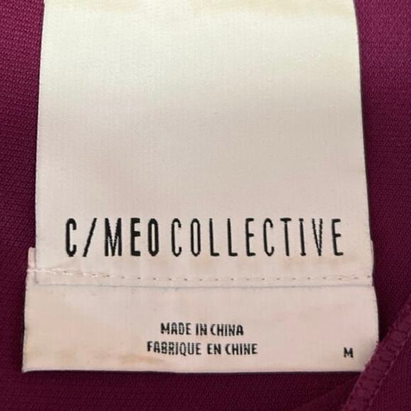 C/MEO Collective Purple Crew Neck 3/4 Dolman Sleeve Mini Sheath Dress Size M - Picture 5 of 6